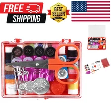 Portable Sewing Kit: Compact, Essential for Travel, Camping & DIY Repairs