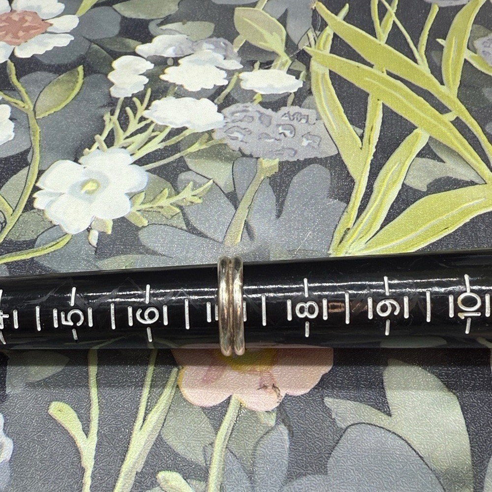 Artisan rectangular Botswana agate ring in a ster… - image 11