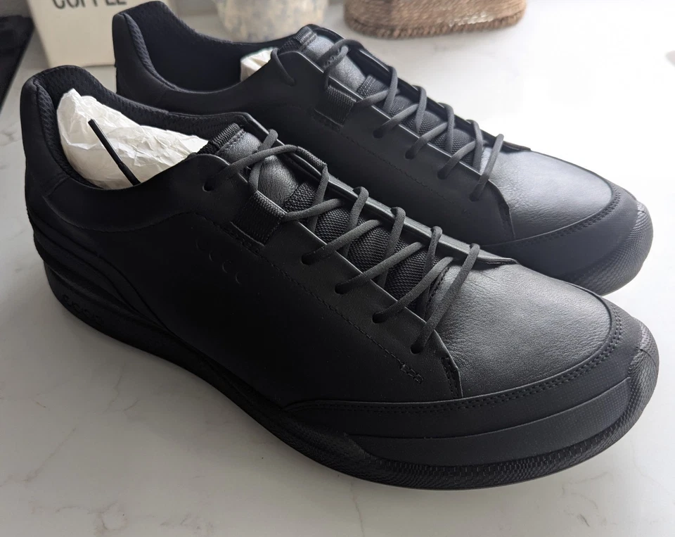 Ecco Men's Golf Biom Hybrid Leather Shoe Spikeless Size 11 - 11.5 / EU 45 Black - Image 2 of 4