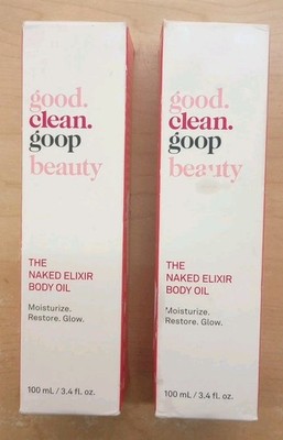 2 Pack, Goop Beauty The Naked Elixir Body Oil 100ml 3.4 fl oz