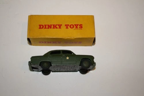 Vintage Diecast Dinky Toy 675 Army Staff Car with Original Box