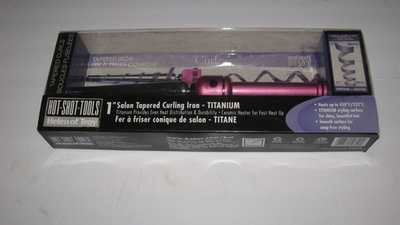 #ad BRAND NEW Helen of Troy Hot Shot Tools 1”Salon Tapered Curling Iron Up to 450º F $14.99
