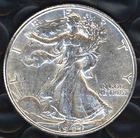1944-P AU 90% SILVER WALKING LIBERTY HALF DOLLAR