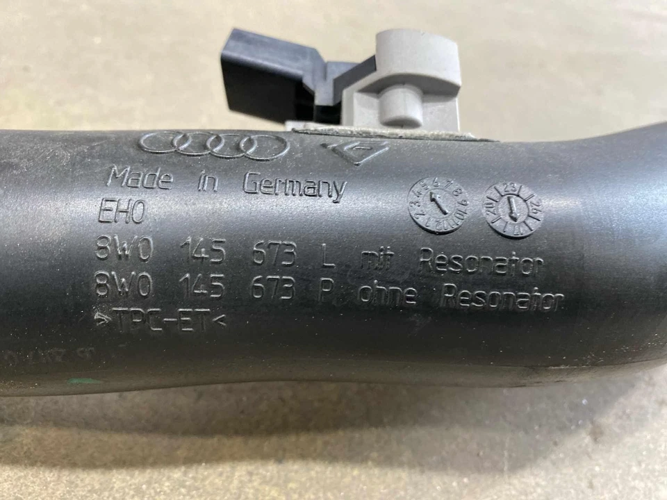 2017 2018 Audi A4 OEM Air Intake Tube Intercooler Pipe 8W0145673L 03G905051E (L) - Image 2 of 4