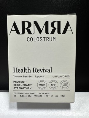 ARMRA Colostrum Health Revival Immune Support Unflavored 30 Packets 8/2026