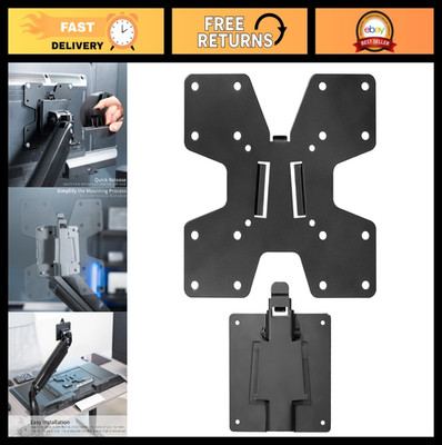 Large VESA Mount Adapter Kit - Quick Release Bracket for LCD Monitor & TV, Remov