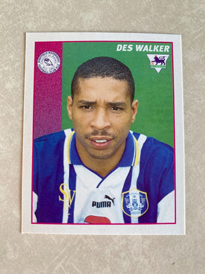Merlin Premier League 97 Sticker Des Walker #391 - Sheffield Wednesday