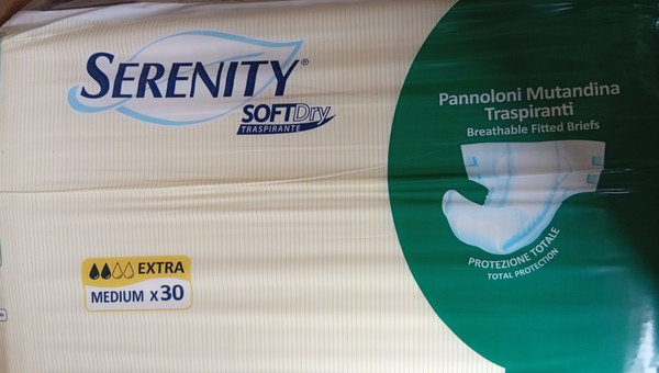 120 Pannoloni Mutandina A Strappo Serenity Softdry Extra Taglia Medium M 4X30Pz-image