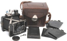 @ Vintage Plaubel Makina Baby 4.5 x 6cm strut folding camera w. Anticomar 2.8/7,
