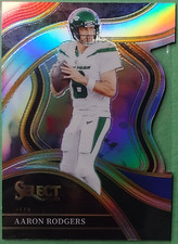Aaron Rodgers 2023 Panini Select Club Level #300 Multi-Color Prizm Die-Cut Jets
