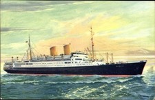 Künstler Ak Passagierschiff MS Berlin, Norddeutscher Lloyd Bremen - 4122447