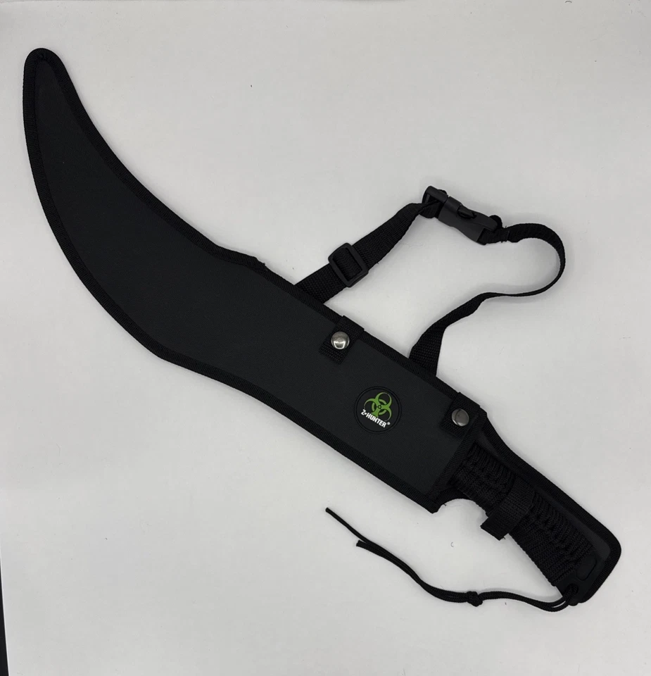 Z-Hunter 23,75” hoja verde machete, mango envuelto en cable negro con funda ZB-020BG Foto 4 de 4
