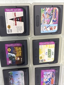SEGA Game Gear Console with Games and Accessories - Tested and Working