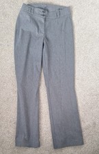 Q'neel Women's Trousers UK 22 Brown 100 Polyester Wide-Leg Chino