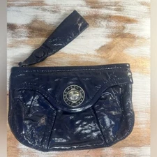 Marc by Marc Jacobs Navy Blue Patent Leather Wristlet