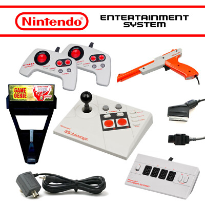 NES / Nintendo Zubehör-Set Auswahl    Netzteil, AV- TV- RGB-Kabel, Controller