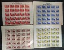Liberia color trial Proofs full sheets Air Mail NH stamps