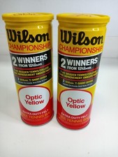 Set of 2 VTG Wilson Championship Tennis Balls Optic Yellow - SEALED