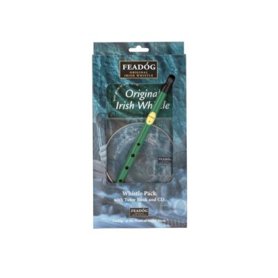 Feadog Green D Whistle - TRIPLE PACK