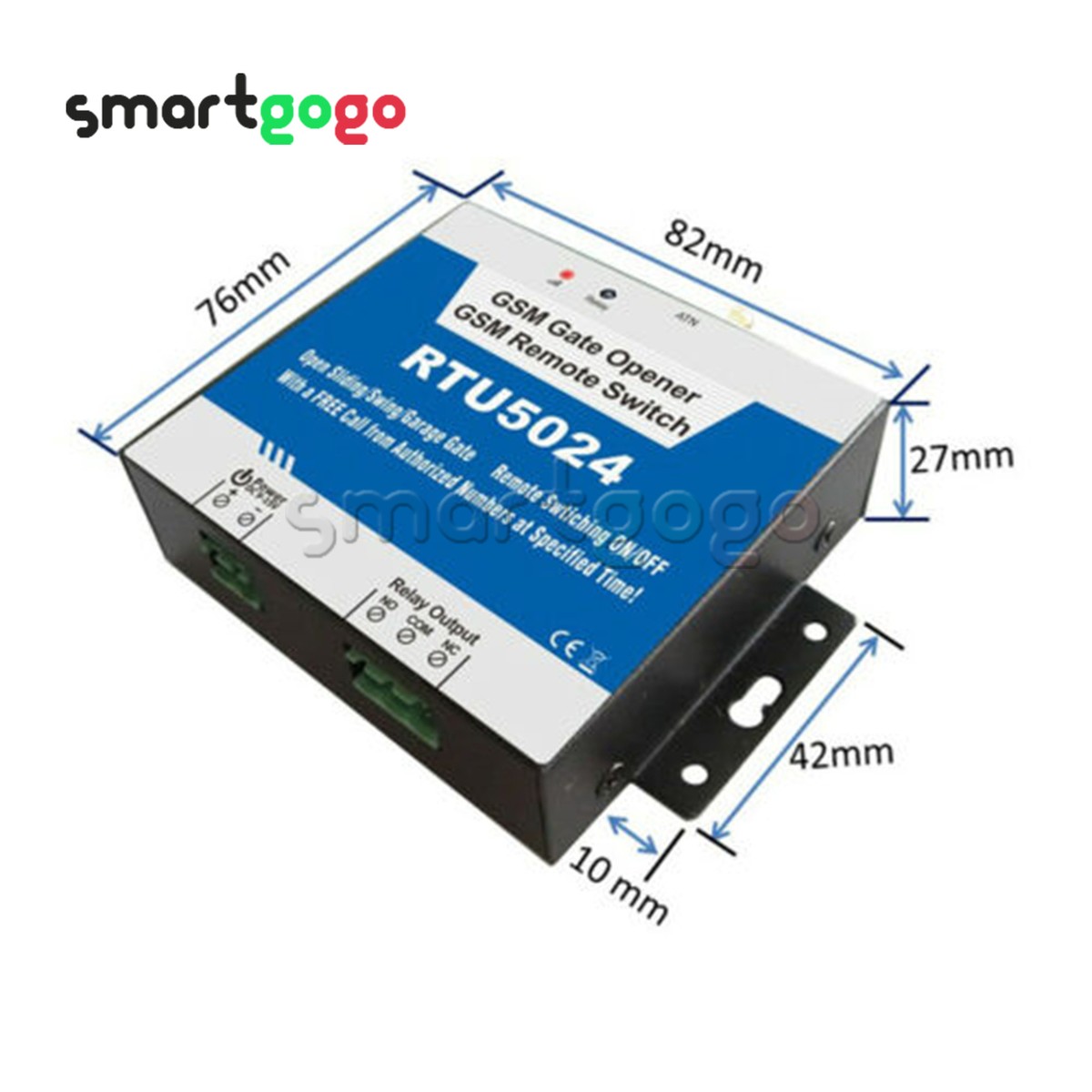 RTU5024 GSM Gate Opener, GSM Afstandsbediening Relais Schakelaar, 4G SMS GSM Gate Access Controller Smart ID Erkenning Programmeerbare Automatische Remote Access Controller