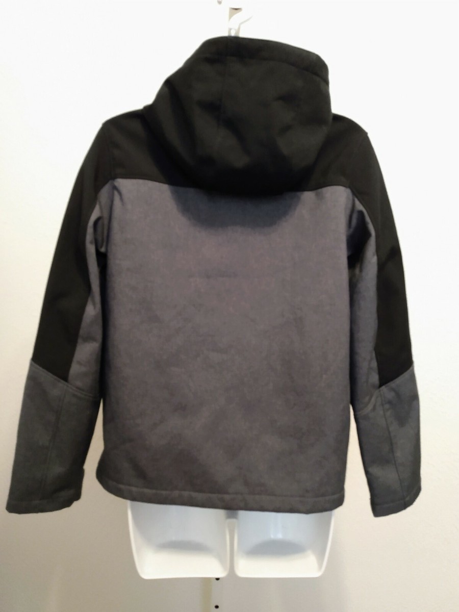 Z X Zero X Posur Gray Black Soft Shell Hood Pockets Zip Z X Zero X Posur Gray Black Soft Shell Hood Pockets Zip