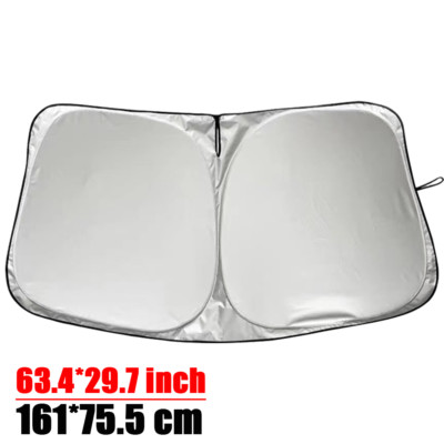 Front Windshield UV Visor Shield Sun Sunshade For Chevy Silverado 2019-2024
