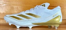 Mens Adidas Adizero Electric Football Cleats Size 8/8.5/10/11.5/12/13 WHITE/GOLD