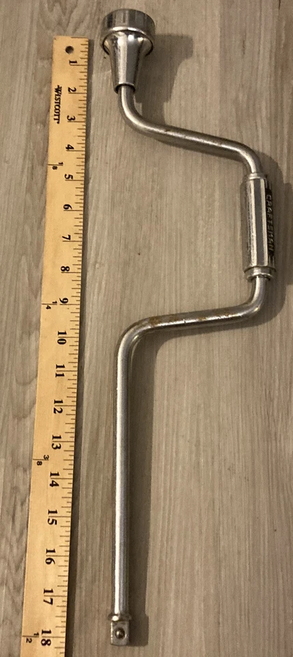 Vintage 18in Craftsman V 1/2in Drive Socket Speed Hand Crank Spinner Wrench - Image 3 of 4