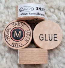 FREE SAME DAY SHIPPING(1) Genuine Kamui Original MEDIUM Pool Cue Tip, Brown