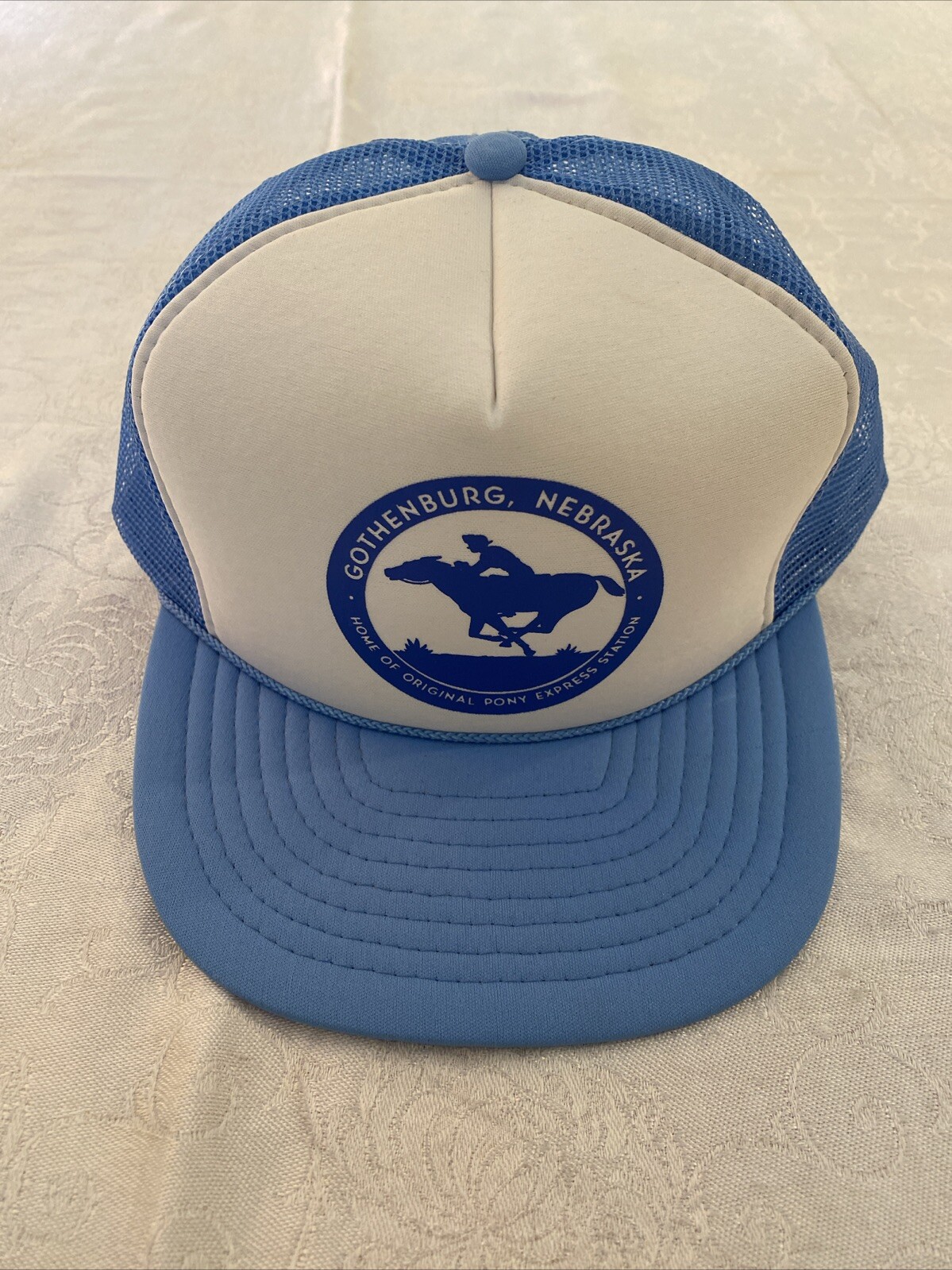 Cappello camionista souvenir imbottito Göteborg Nebraska la casa del pony Express