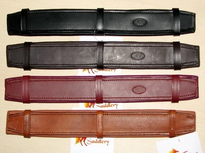 FSS gepolstertes Kopfstück Poll Guard Leder Komfort weich Kronenstück für Trense NEU