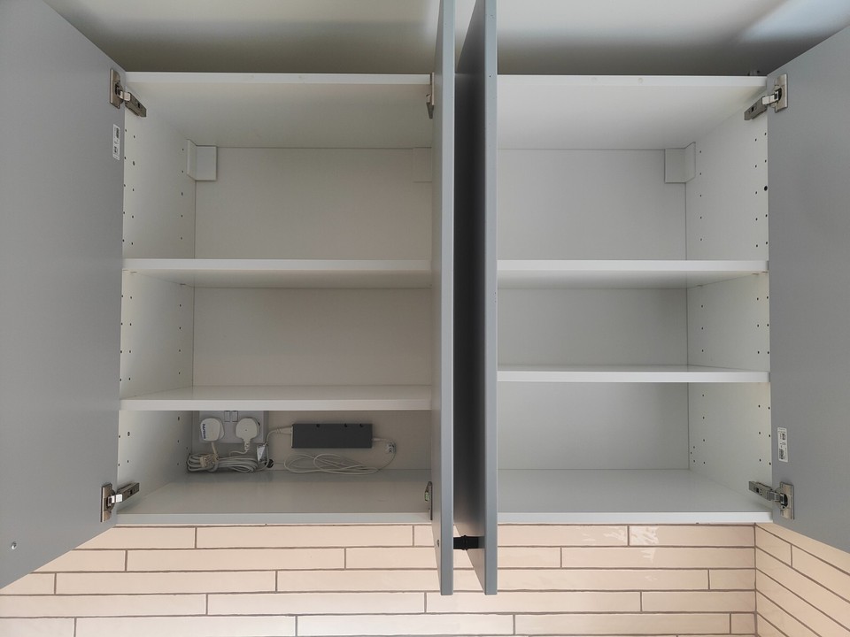 Used IKEA Kitchen (BODARP/VEDDINGE) with solid oak worktop eBay