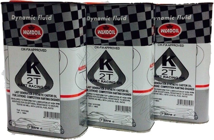 Olio Racing Kart 2T Wladoil Racing ricinato Motori competizione 3 litri CIK-FIA