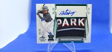 2023 LEAF TRINITY ANTONY PEGUERO # 20/25 PARK LOGO PATCH AUTO MARLINS SSP