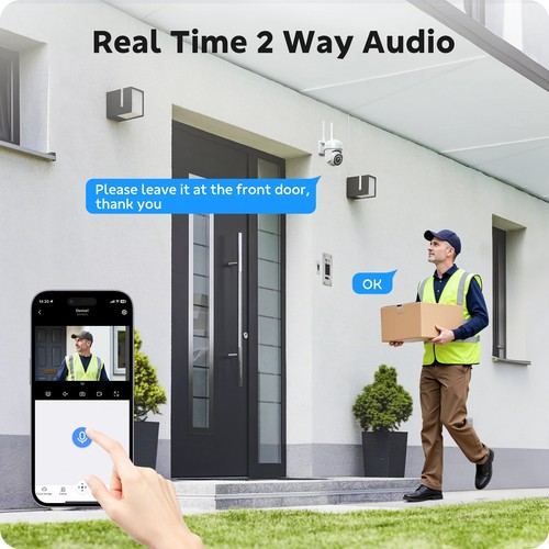 8Pcs PTZ Cameras & Wireless Security Camera System 16CH NVR CCTV Audio Recording - Picture 8 of 11