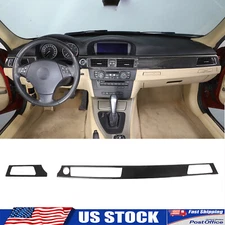 Carbon Fiber Interior Dash Panel Trim Sticker Fits BMW 3 Series E90 E91 E92
