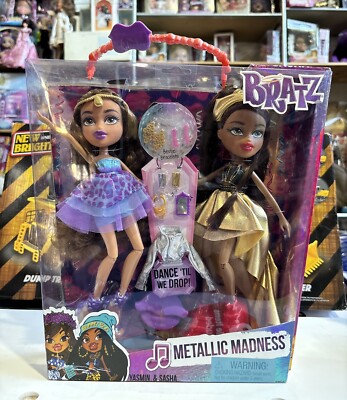 Bratz Metallic Madness Yasmin & Sasha New Sealed 2015 Doll Set Lot Pair Brats