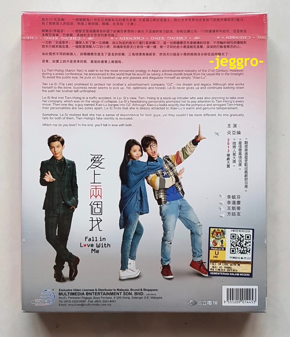 Taiwanese Drama DVD Fall in Love with Me 爱上两个我 (2014) ENG SUB