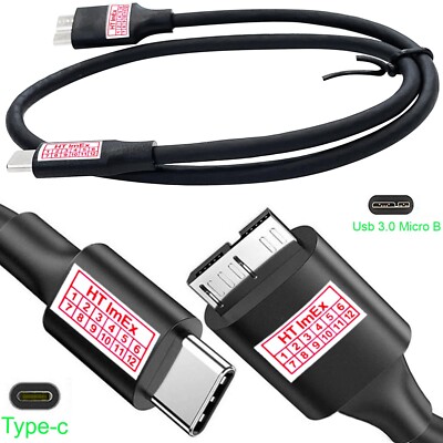 USB C auf Micro-B Datenkabel kabel für Western Digital WDBAYN0020BBK-WESN