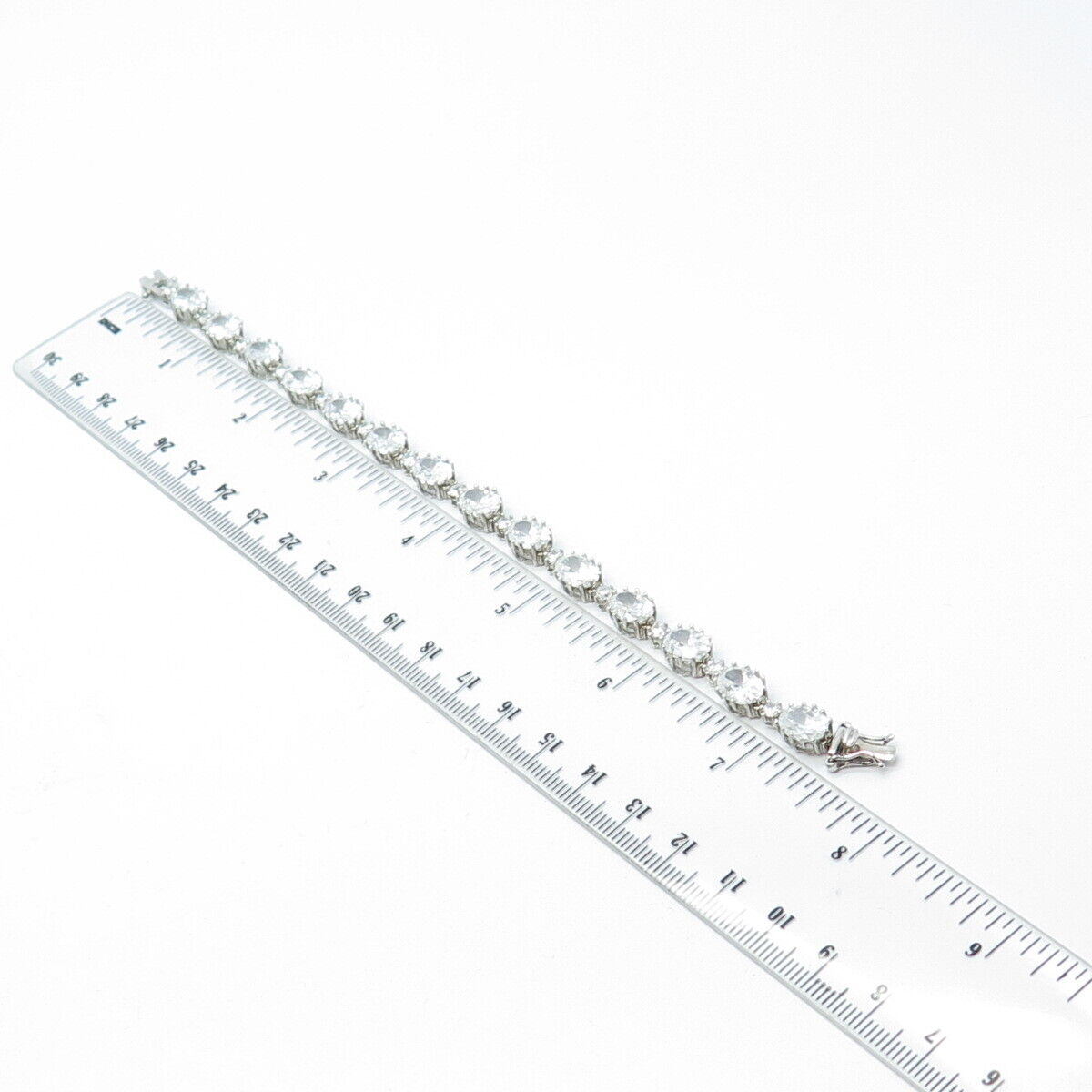 STAUER 925 Sterling Silver Oval & Round-Cut White C Z STAUER 925 Sterling Silver Oval & Round-Cut White C Z