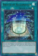 Yugioh! Breath of Acclamation - MP22-EN049 - Ultra Rare - 1st Edition Near Mint,