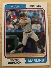 2023 Topps Heritage Base Peyton Burdick #322 Miami Marlins RC