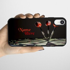 Personalised Darts iPhone Case Slim Silicone Phone Cover All Models Gift SH059