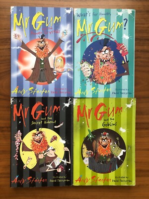 Lot of 4 MR. GUM Paperbacks by Andy Stanton - Book # 3, 4, 6 and 8 | eBay