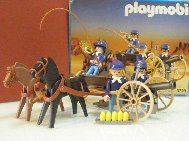Playmobil Western artilleria nordista del Oeste años 80 ref 3729 Caja  Original