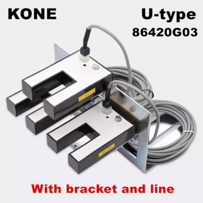 3pcs one set KONE PNP Elevator Accessoires OS6.3 Flat U-Type Sensor KM86420G03