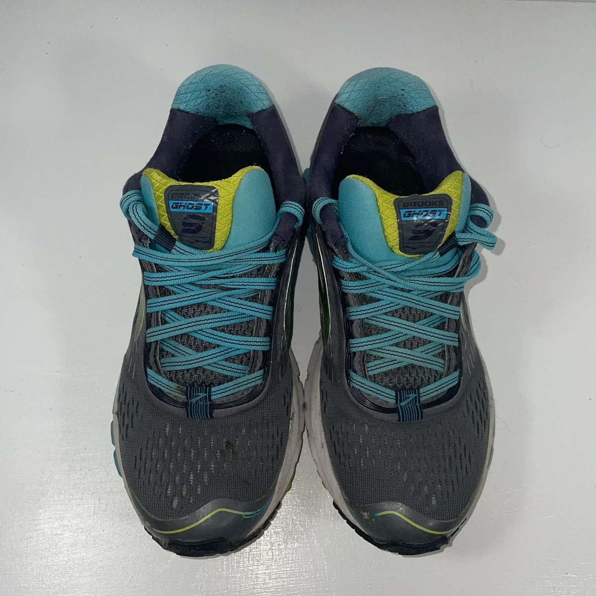 Brooks Ghost 9 Womens Running Shoes 1202251B151 Sz 7.5 Medium Gray