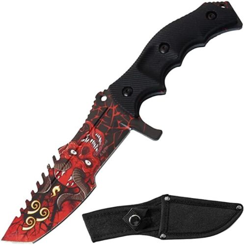 Snake Eye Tactical Full-Tang | Fixed-Blade Knife 8.5"  Satan RD | Camping-Hiking - Picture 1 of 1