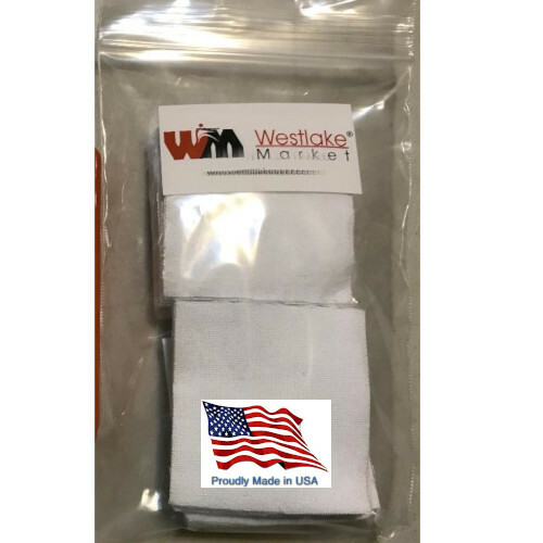 100 Gun Cleaning Patches & 25 Cotton Swabs for 9mm 45 Caliber Quality