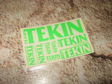 Vintage RC Tekin Decal Sticker Sheet 1 Lime Green